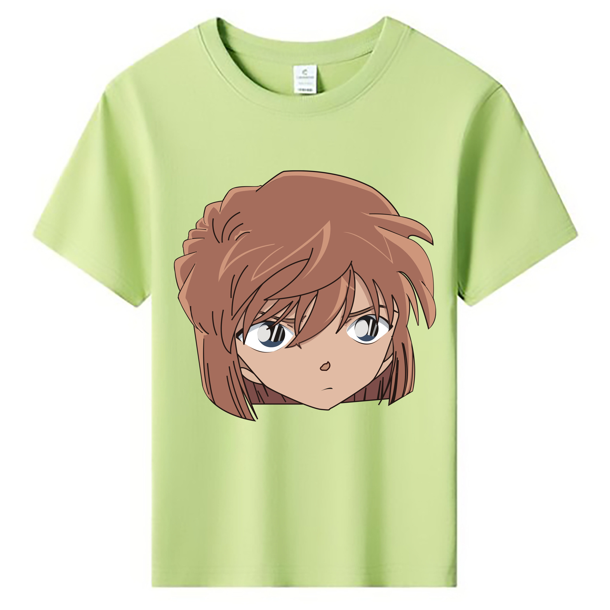 （画像用） 名探偵コナン 灰原 哀 はいばら あい Detective Conan Anita Hailey、Vi Graythorn Haibara Ai 綿100％キッズTシャツ（フロントプリント）